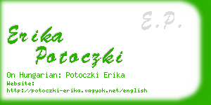 erika potoczki business card